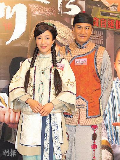 楊怡（左）和馬國明（右）第4度合作已默契十足。（攝影/記者：柯美）