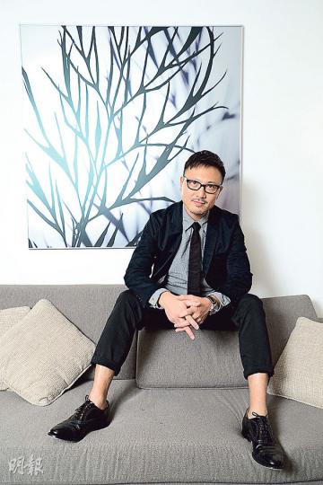 潘燦良拍電視後被網民封為筍盤，但他已有拍拖18年的未婚妻蘇玉華了。（攝影：梁迺楠）