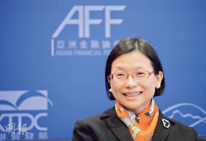 匯豐香港區總裁馮婉眉(圖)昨表示,香港是國際金融中心,背靠內地,相信本港金融業仍有很多機會。(鄧宗弘攝) 匯豐香港區總裁馮婉眉(圖)昨表示,香港是國際金融中心,背靠內地,相信本港金融業仍有很多機會。(鄧宗弘攝)