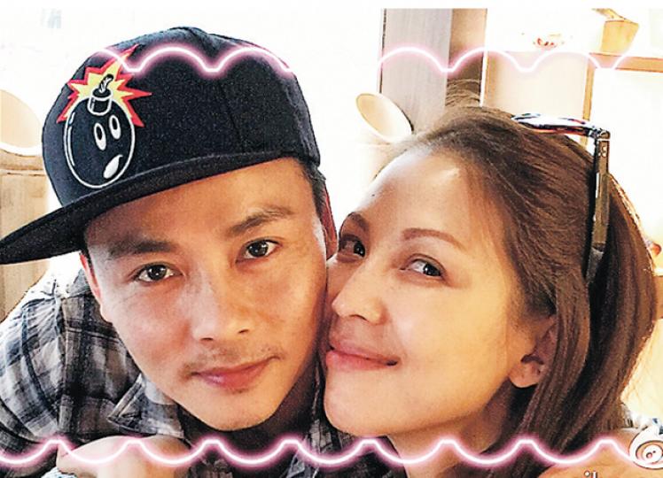 蔡少芬與張晉結婚7周年大曬恩愛。(微博圖片) 蔡少芬與張晉結婚7周年大曬恩愛。(微博圖片)