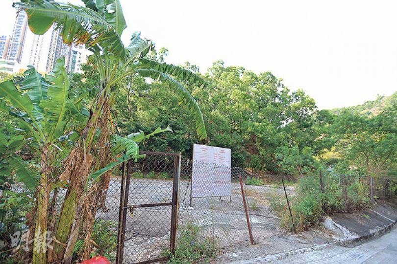 葵涌健全街商貿用地，由過去18年來無在港投得官地的漢國置業以6.868億元投得，較市場預期下限價低約6％。（葉家豪攝）