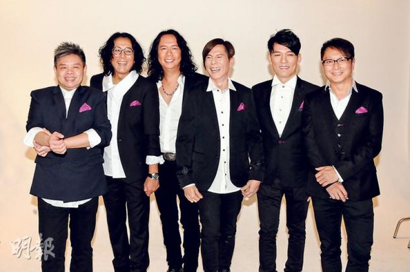 太極舉行演唱會紀念30周年，六子穿起禮服拍演唱會宣傳海報。（攝影/記者：陳釗）