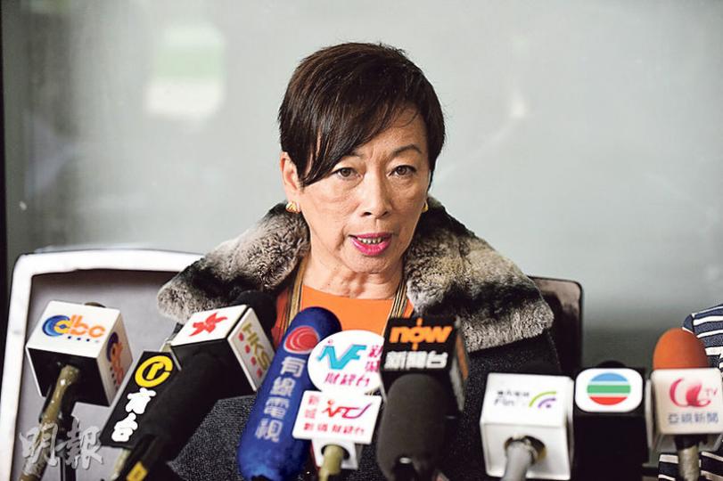 全國政協委員、自由黨周梁淑怡建議把「一簽多行」的訪港次數限至「每日一行」，以打擊水貨客。（陳淑安攝）