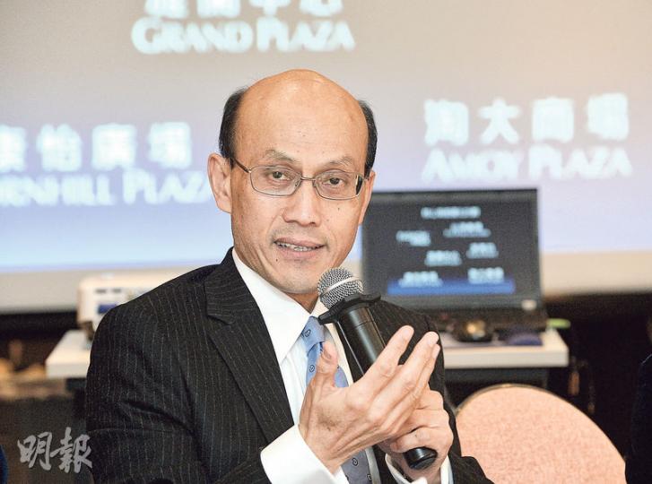 恒隆地產租務及銷售董事陳家岳表示,旗下旺角雅蘭中心及銅鑼灣商場正進行翻新,耗資約5億元,預計完成後租金收入將提高50%至60%。(盧翊銘攝) 恒隆地產租務及銷售董事陳家岳表示,旗下旺角雅蘭中心及銅鑼灣商場正進行翻新,耗資約5億元,預計完成後租金收入將提高50%至60%。(盧翊銘攝)