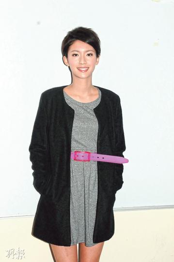 蔡思貝指分手及借「賭」澆愁的報道很搞笑。 (攝影/記者﹕陳釗) 蔡思貝指分手及借「賭」澆愁的報道很搞笑。 (攝影/記者﹕陳釗)