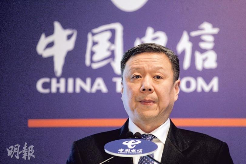中電信董事長兼首席執行官王曉初表示,自己也是從網上得知業內合併的消息,此外他認為現時內地3家電訊龍頭並不算太多,他指各電訊商會以合理價格定位,不會爆發大型減價戰。(李紹昌攝) 中電信董事長兼首席執行官王曉初表示,自己也是從網上得知業內合併的消息,此外他認為現時內地3家電訊龍頭並不算太多,他指各電訊商會以合理價格定位,不會爆發大型減價戰。(李紹昌攝)