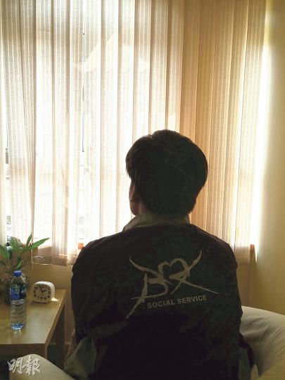 曾不堪學業壓力而多次萌生自殺念頭的阿蚊說，家人是他最重要的支持，「 如果沒有他們，自己一定撐不住」。（鄭宏禮攝）