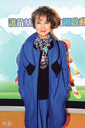 蕭芳芳自爆一邊為孫仔洗澡一邊性教育。（攝影﹕鍾偉茵）克勤樂於為「護苗基金」出力。（攝影﹕鍾偉茵）