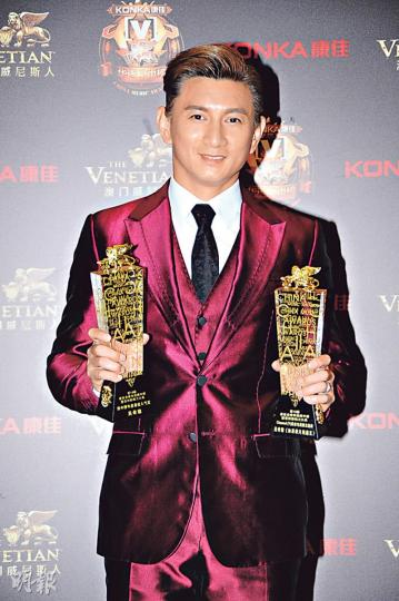吳奇隆大方透露帶同太太劉詩詩一起到澳門。（攝影：鍾偉茵）