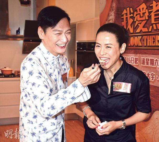 陶大宇邀來好友宣萱任其飲食節目嘉賓。(攝影/記者﹕孫慧莊) 陶大宇邀來好友宣萱任其飲食節目嘉賓。(攝影/記者﹕孫慧莊)
