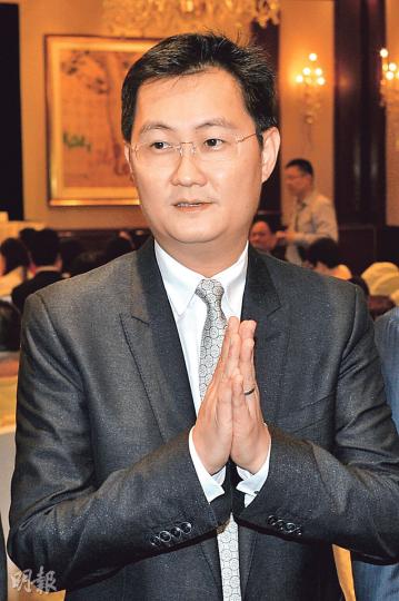 騰訊主席馬化騰昨日在股東會上稱,先後入股多家保險公司,只屬個人投資,但不會將有關投資注入騰訊。(葉家豪攝) 騰訊主席馬化騰昨日在股東會上稱,先後入股多家保險公司,只屬個人投資,但不會將有關投資注入騰訊。(葉家豪攝)