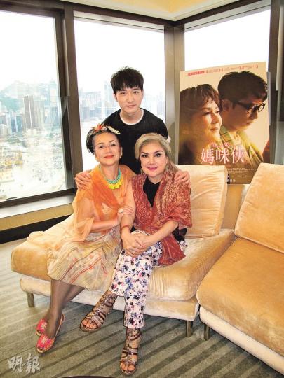 馮寶寶、邵音音相交數十年，今次拍攝《媽咪俠》才是第一次合作，前者演蔡瀚億媽咪，後者演蔡瀚億外婆。（攝影/記者﹕柯美）
