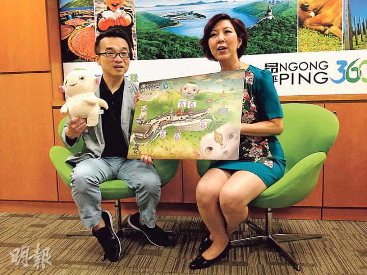 「史力加之父」許誠毅(左)表示,香港創意產業不乏人才,但欠缺機會發展,他說香港不可單靠炒樓。右為昂坪360董事總經理關敏怡。(卓成家攝) 「史力加之父」許誠毅(左)表示,香港創意產業不乏人才,但欠缺機會發展,他說香港不可單靠炒樓。右為昂坪360董事總經理關敏怡。(卓成家攝)