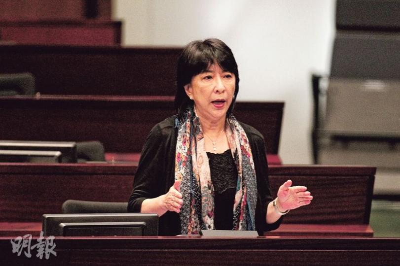 蔣麗芸話，泛民要同中央溝通，搞北上旅行團都係辦法之一，等大家一路考察一路傾偈。（郭慶輝攝）