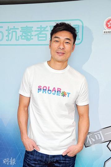 許志安努力操弗，準備演出一部懸疑片。（攝影：鍾偉茵）
