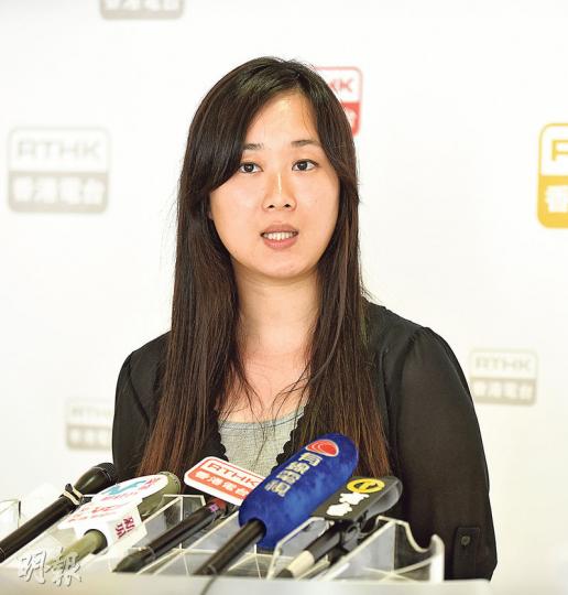 民陣召集人陳倩瑩昨出席港台節目《千禧年代》後,重申民陣沒有港獨想法。(陳淑安攝) 民陣召集人陳倩瑩昨出席港台節目《千禧年代》後,重申民陣沒有港獨想法。(陳淑安攝)