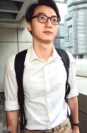 佔旺藐視法庭案被告之一、已解散的「學生前線」成員鄭錦滿（圖）昨沒有法律代表，他表示已申請法援，惟暫時未獲批准。（郭慶輝攝）