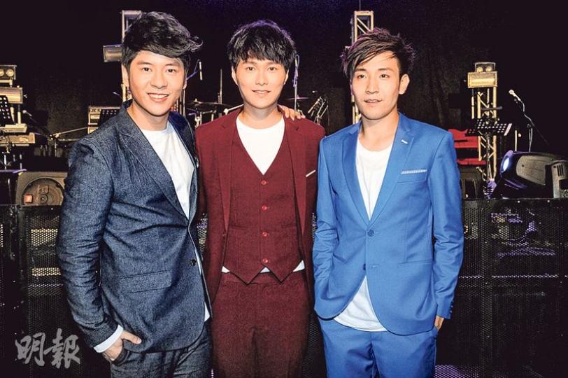 許廷鏗（左起）、胡鴻鈞及狄易達前晚合作演出港台音樂會。（攝影/記者﹕梁榮達）
