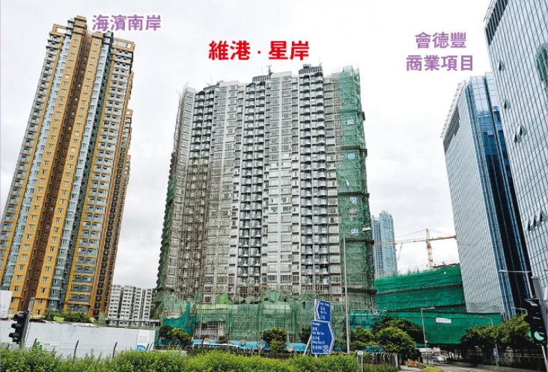 維港•星岸昨日開價，首批平均折實呎價約2.36萬元，由於項目向南前臨商業及酒店項目地盤，是次定價亦反映景觀因素，以首批呎價最貴海景單位與低層戶相比，雖然兩者樓層存差距，但呎價差幅高逾八成。（鄧宗弘攝）