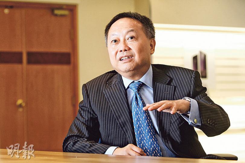 數碼通總裁黎大鈞8月底會全面退出數碼通，表明不再擔任顧問或非執行董事，因要懂得放手。（林俊源攝）
