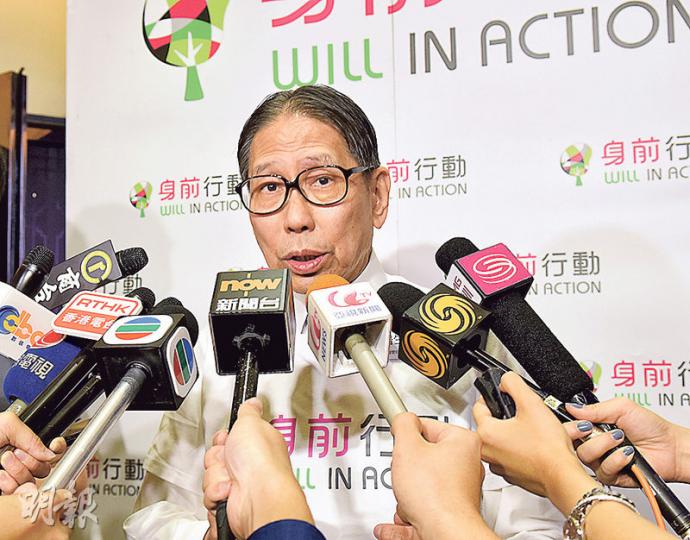 港大校委會主席梁智鴻表示，未知何時開始遴選副校長（學術及人事資源）程序，因校長至今仍未提交首席副校長人選，當等到校長交出人名後，就可以展開遴選副校長的程序。（陳淑安攝）