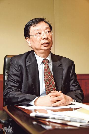 建銀國際研究部董事總經理兼聯席主管蘇國堅預測，恒指跌至21000至22000點，便有機會完成調整。（陳淑安攝）