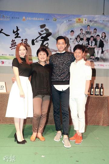 黃芷晴(左起)、黃淑儀、徐肇平及楊天經合作演舞台劇,希望擦出火花。(攝影/記者:陳釗) 黃芷晴(左起)、黃淑儀、徐肇平及楊天經合作演舞台劇,希望擦出火花。(攝影/記者:陳釗)