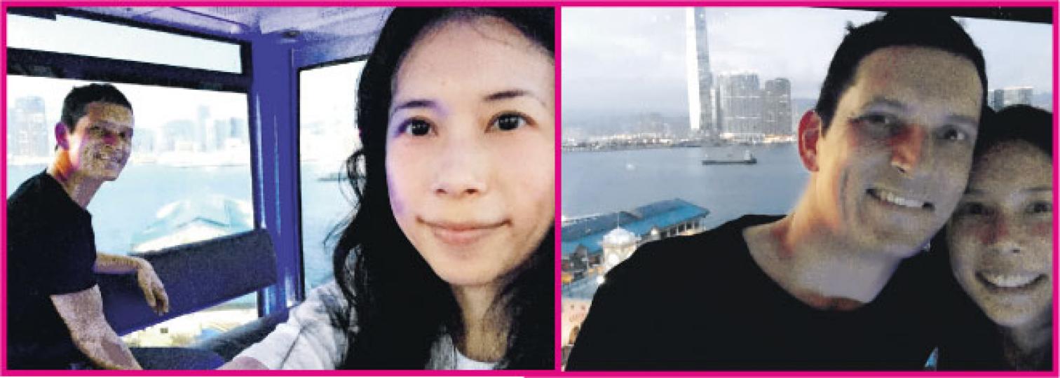 莫文蔚與老公Johannes昨日結婚4周年,她上載早前在港玩摩天輪的照片曬幸福。(微博圖片) 莫文蔚與老公Johannes昨日結婚4周年,她上載早前在港玩摩天輪的照片曬幸福。(微博圖片)