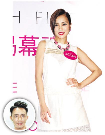 謝安琪笑老公張繼聰（圓圖）在家中是演戲專家。（攝影鎅O者：林蘊兒）