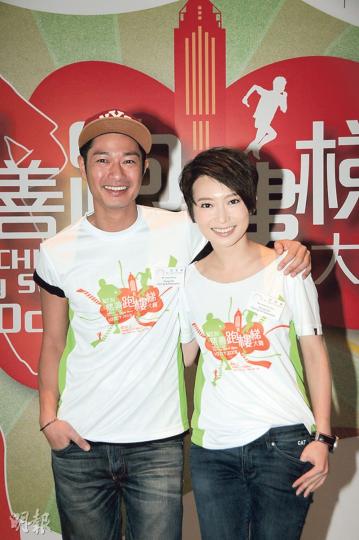 王宗堯（左）與周家怡（右）這對好拍檔不時孖住出席活動。（攝影鎅O者：梁榮達）