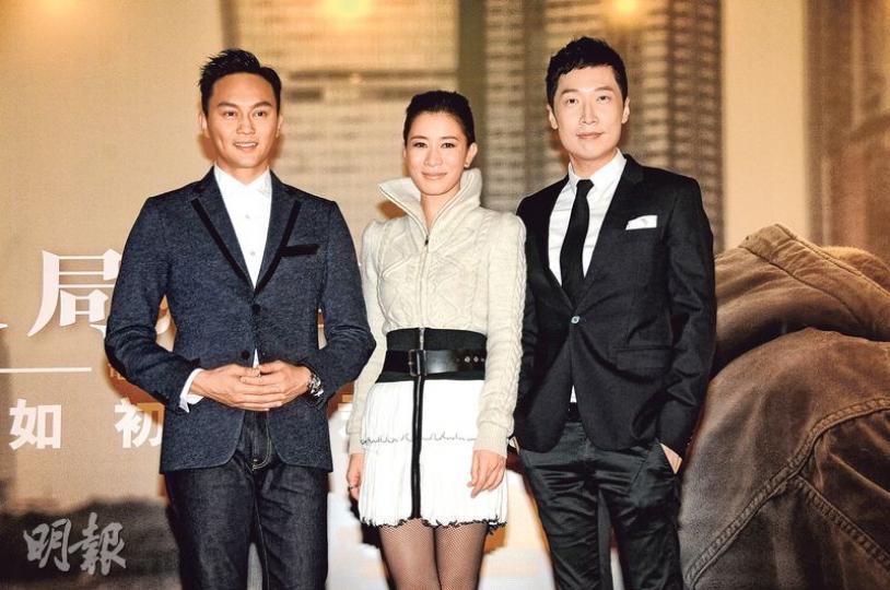 張智霖（左起）、佘詩曼與馬浚偉再合體演出電影版《十月初五的月光》。（攝影：孫華中）湯盈盈、梁靖琪、郭少芸、佘詩曼、姚樂怡、文頌嫻、周家蔚及汪琳聚首一堂睇首映。（攝影：孫華中）何佩瑜恨拍拖，更想閃婚。（攝影：孫華中）