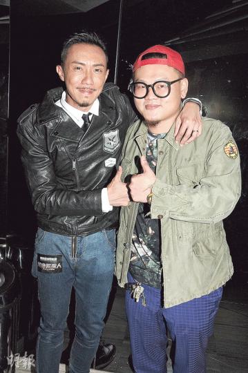 張繼聰（左）和白只（右）私交甚篤，原來二人是在演藝學院讀書時的同班同學。（攝影：孫華中）郭采潔呻拍鬼片辛苦，因為捱夜開工引致水腫。（攝影：孫華中）