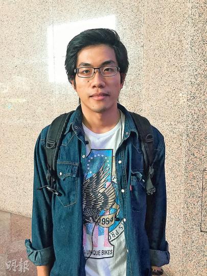 港人何先生（劉卓瑩攝）內地遊客陳先生（劉卓瑩攝）