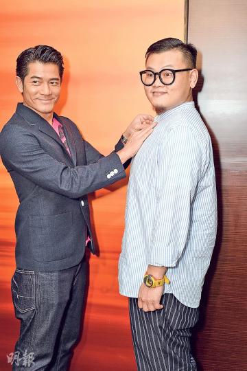 城城(左)是影帝級人馬,首次拍電影的白只(右)跟他演對手戲難免有壓力。(攝影:梁迺楠) 城城(左)是影帝級人馬,首次拍電影的白只(右)跟他演對手戲難免有壓力。(攝影:梁迺楠)