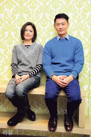 於劇集擔正男一、女一,邵美琪(左)與黃德斌(右)同樣表示感到開心。(攝影:陳釗) 於劇集擔正男一、女一,邵美琪(左)與黃德斌(右)同樣表示感到開心。(攝影:陳釗)