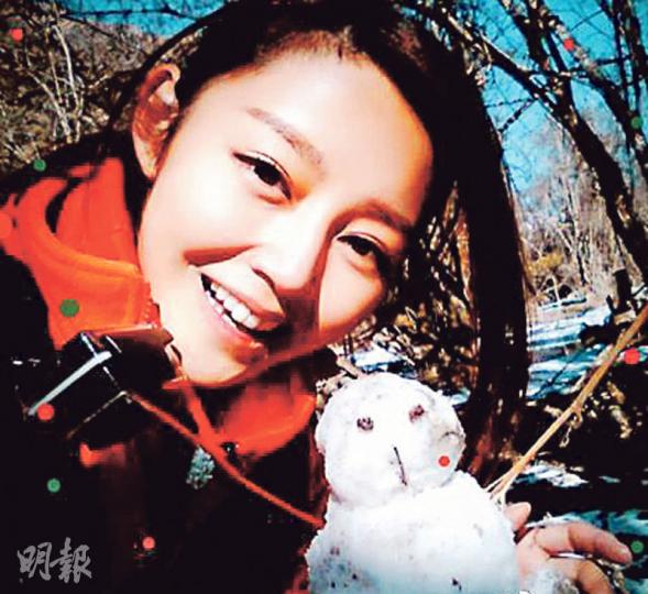 衛詩雅在四川遇意外後休息一天已出院,繼續拍攝內地真人騷。(微博圖片) 衛詩雅在四川遇意外後休息一天已出院,繼續拍攝內地真人騷。(微博圖片)
