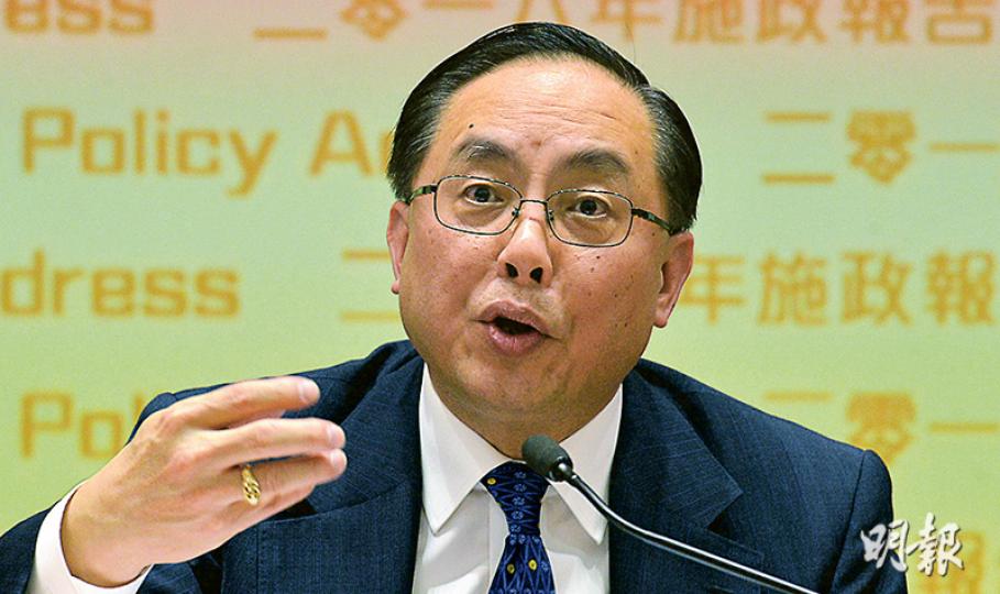 創科局長楊偉雄指出，今年《施政報告》對創科政策獨立成章，投放資源亦「大手筆」，不擔心到立法會財委會就3個基金申請撥款會有很大阻力。（楊柏賢攝）