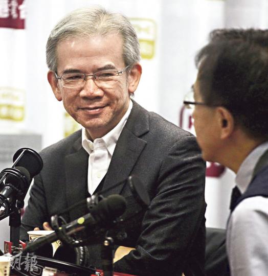 林煥光昨談到李波失蹤事件，表示相信李波「大體上應該處於一個羈留的狀態」，但不了解具體情况。（李紹昌攝）