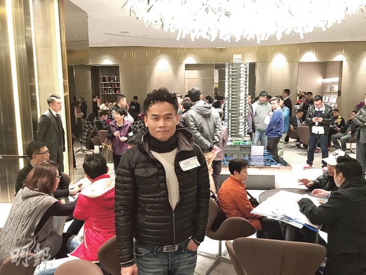 恒地營業(一)部總經理林達民稱，該公司負責銷售的深水埗海柏匯，有機會於今加推開放式單位，部分單位售價會在300萬元以下。（林尚民攝）
