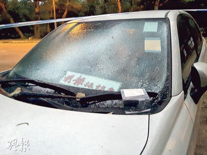 記者將採訪車泊在荃錦公路,再徒步到山腳採訪,無奈於嚴寒天氣下仍被勤力警員抄牌,接下一張「冰凍牛肉乾」。(衛永康攝) 記者將採訪車泊在荃錦公路,再徒步到山腳採訪,無奈於嚴寒天氣下仍被勤力警員抄牌,接下一張「冰凍牛肉乾」。(衛永康攝)
