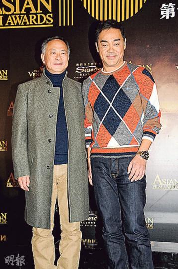杜琪峯與劉青雲為亞洲電影大獎擔任評審主席和評審。（攝影﹕孫華中）
