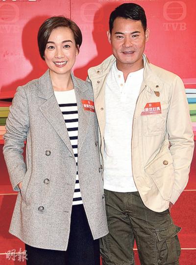 江美儀與黃智賢在新劇扮演夫妻，兩人笑言最大難度是要揣摩為人父母的感覺。（攝影﹕鍾偉茵）麥玲玲為演校長角色，斥資6萬元添置新裝。（攝影﹕鍾偉茵）