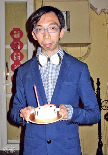 蜥蜴仔前日38歲生日，他表示相士指「蜥蜴仔」的名字凶，以後會用回真名曾德華。（攝影鎅O者：柯美）