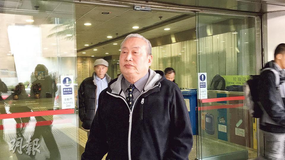 唯一死者家屬兼團員黃廣聲。（章淑廉攝）