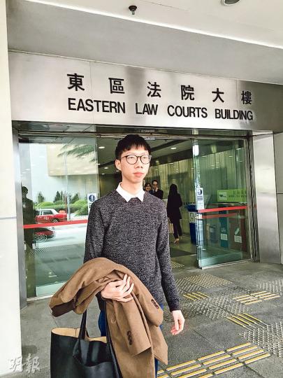 被告顏展豐(黃建邦攝)聲稱受襲的時任高級督察古兆輝(黃建邦攝) 被告顏展豐(黃建邦攝)聲稱受襲的時任高級督察古兆輝(黃建邦攝)