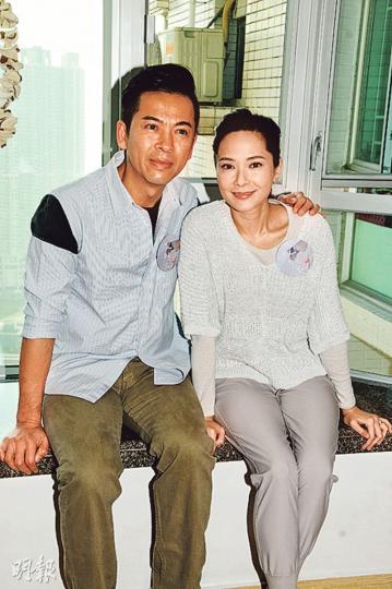 郭政鴻與郭羨妮合作多次,今次兩人拍港台劇甚有默契。(攝影﹕孫華中) 郭政鴻與郭羨妮合作多次,今次兩人拍港台劇甚有默契。(攝影﹕孫華中)