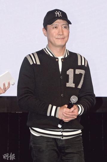 黎明分享對影視娛樂博覽的感受。（攝影﹕黃梓烜）