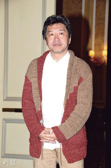 日本導演是枝裕和自言志不在爭獎項，只會享受拍攝過程。（攝影：娛樂組）