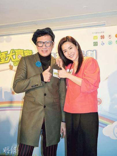 宣萱(右)第一套無綫劇原來就是與單立文合作。(攝影:林蘊兒) 宣萱(右)第一套無綫劇原來就是與單立文合作。(攝影:林蘊兒)