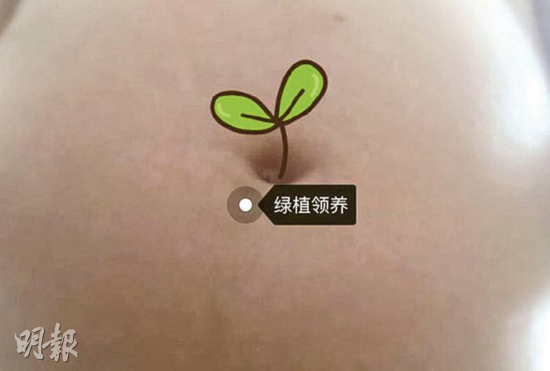 李心潔曬巨肚,更寫下佗孖B感言。(微博圖片) 李心潔曬巨肚,更寫下佗孖B感言。(微博圖片)